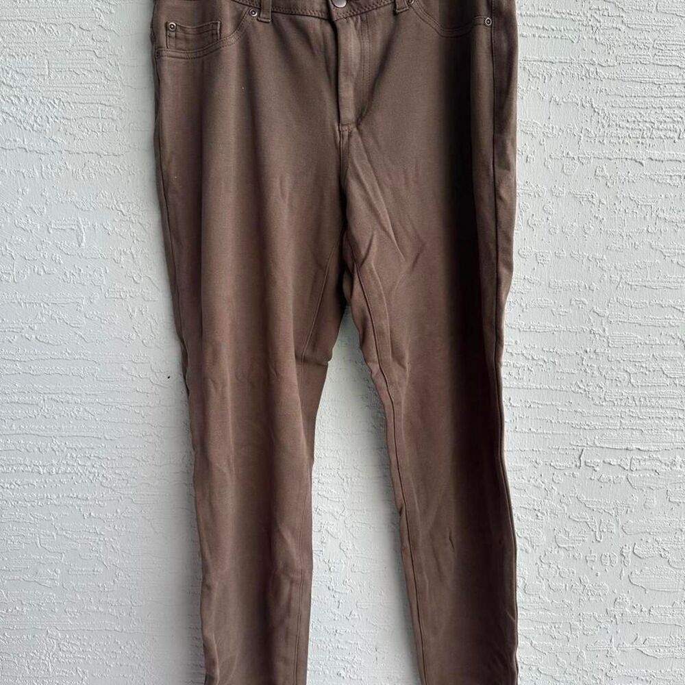 Chico-s Women's Brown and Tan Trousers